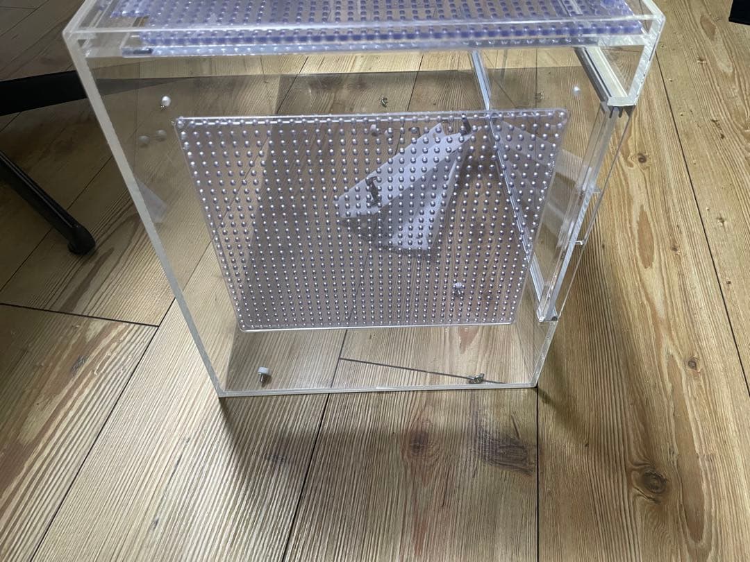 特注　アクリル製飼育ケージ 中型 透明