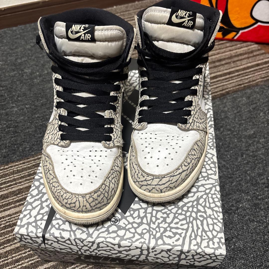 Nike Air Jordan 1 ホワイト/ブラック/グレー