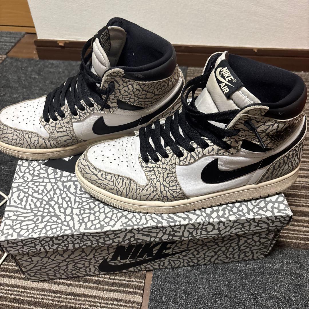 Nike Air Jordan 1 ホワイト/ブラック/グレー