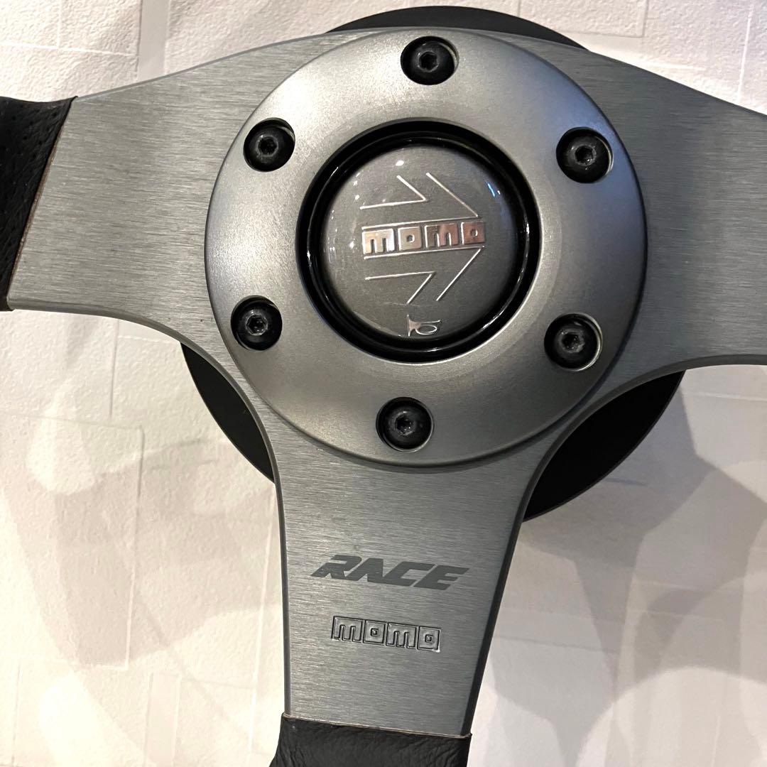 モモ レース ／momo RACE　35 Φ レザーステアリング ハンドル