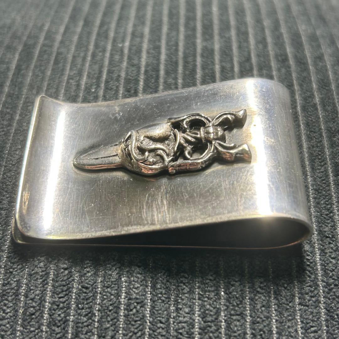 マネークリップ　ダガー　Sterlingシルバー　ハート　シルバー925 レア