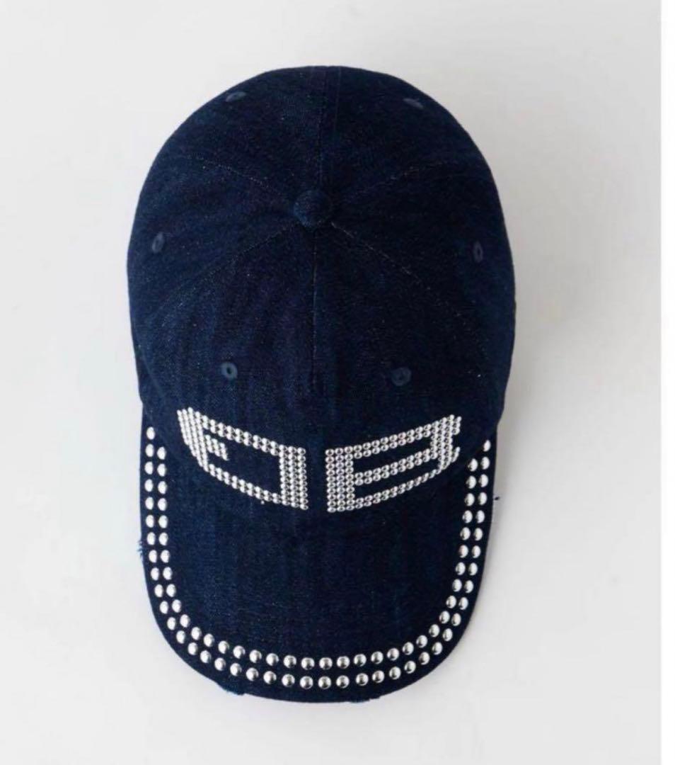 BEEDEN BD STUDS DAMAGE CAP ダークブルー