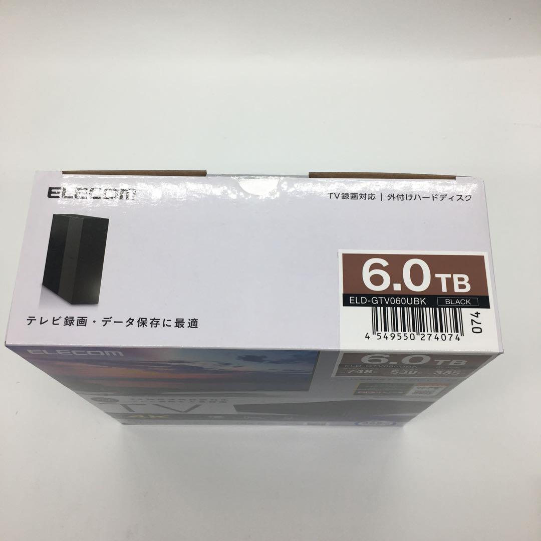 エレコム ELECOM TV向け 外付けハードディスクELD-GTV060UBK
