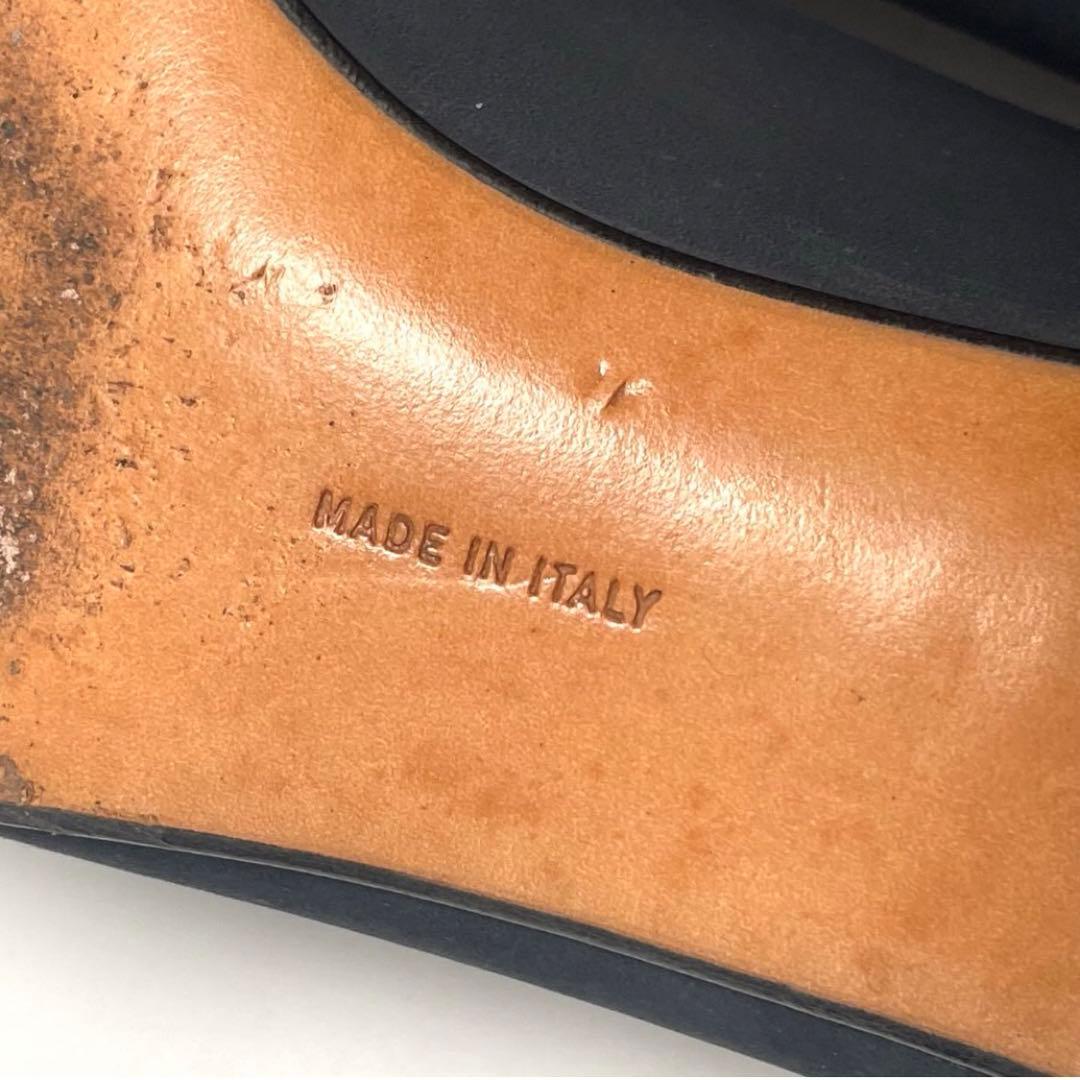 フェラガモ ヴァラ リボン パンプス ヌバック 23cm レディース ブルー系