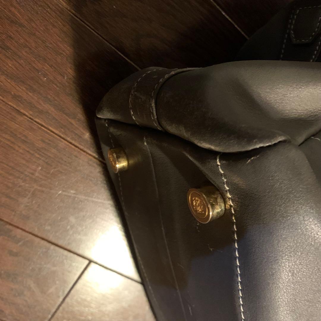 LOEWE ロエベ　レザー　ショルダー　ボストンバッグ　グレー　革