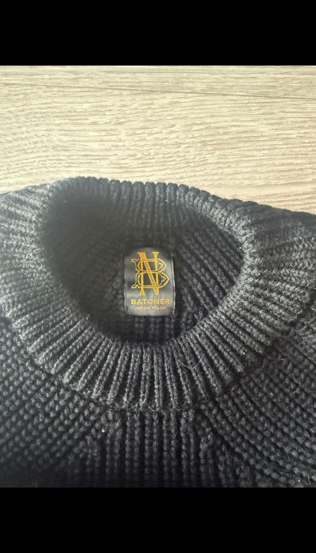 BATONER ニット　ブラック