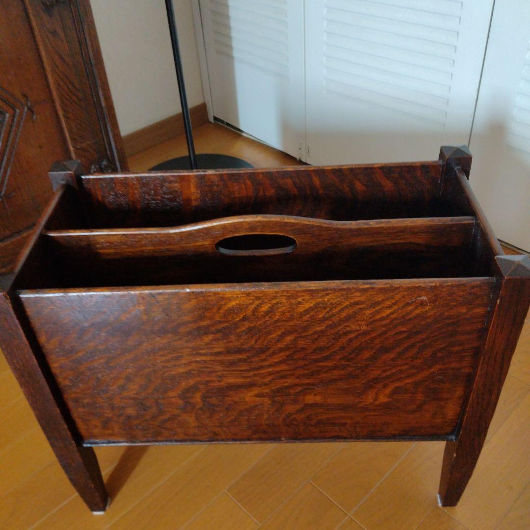 イギリスアンティーク　マガジンラック