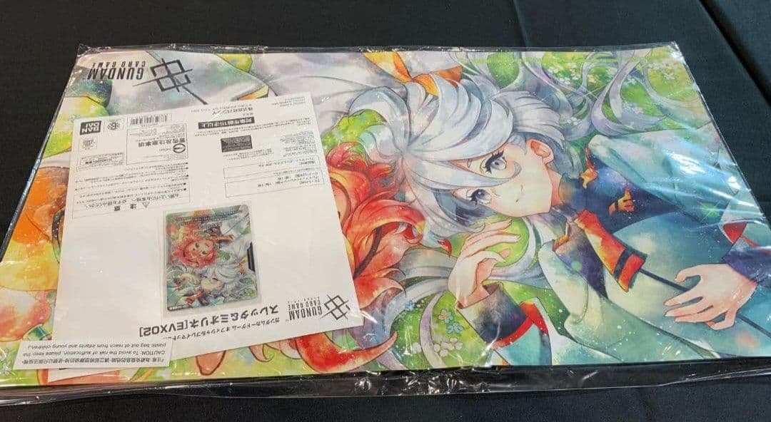 ガンダムカード プレイマット スレッタ&ミオリネ EVX02＆プロモカードセット