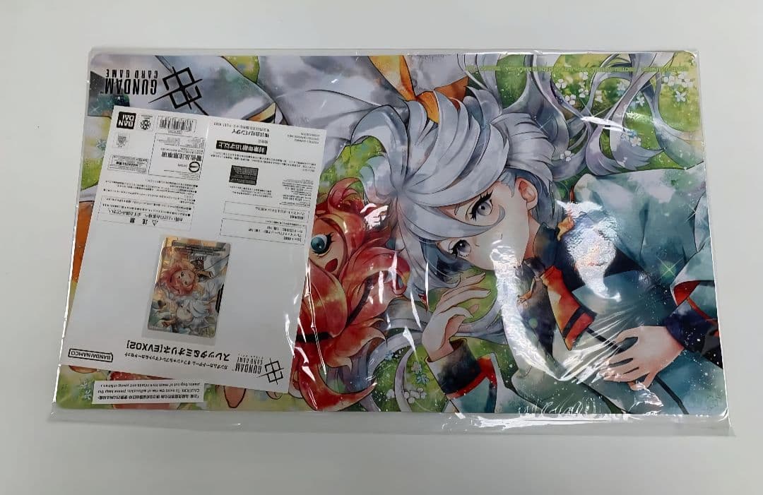 ガンダムカード プレイマット スレッタ&ミオリネ EVX02＆プロモカードセット