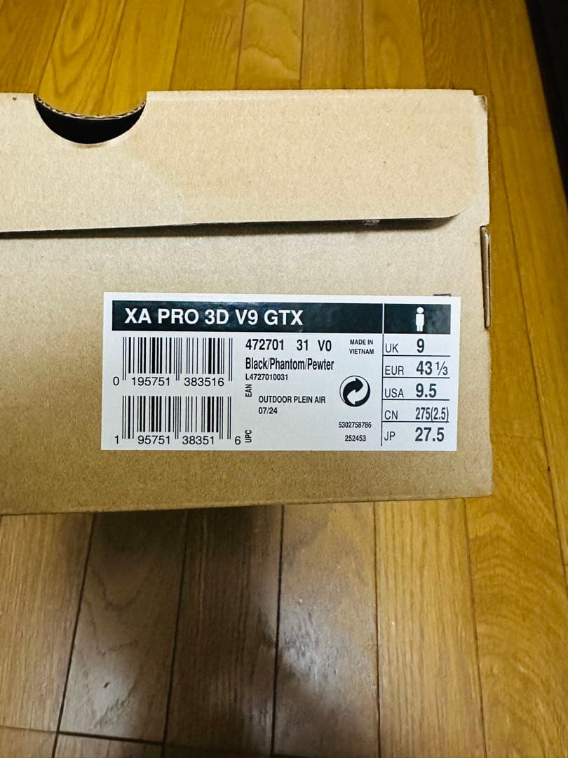 靴 Salomon XA PRO 3D V9 GTX 27.5