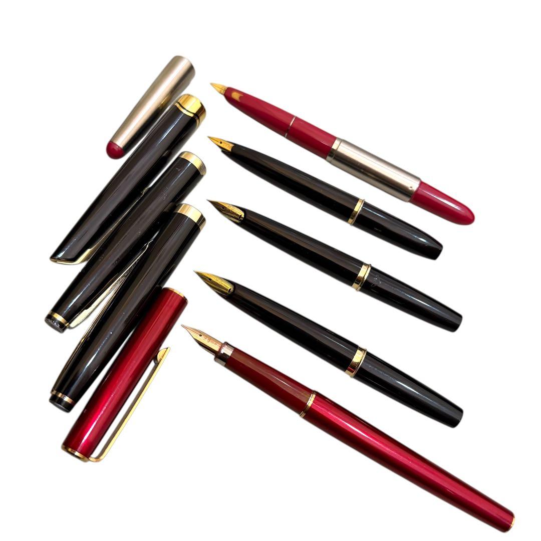 パイロット 万年筆 18K 14K ゴールド 黒赤