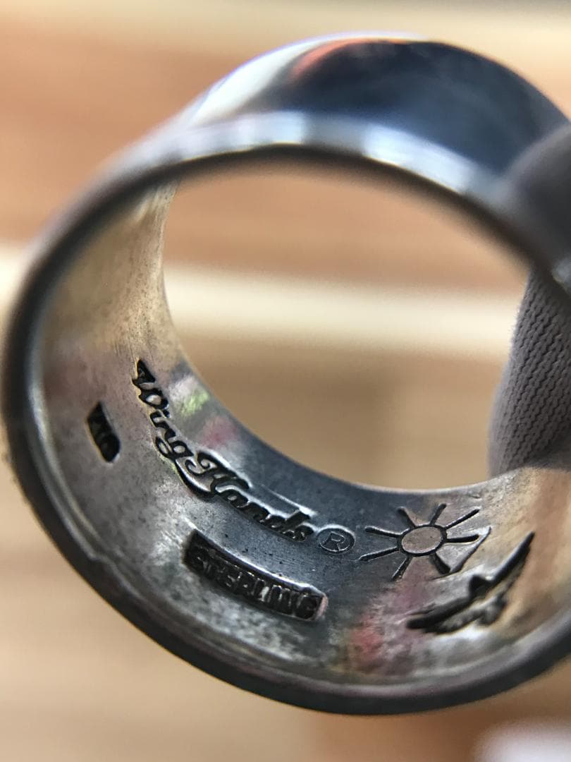 リング WING HANDS K10/SV #14