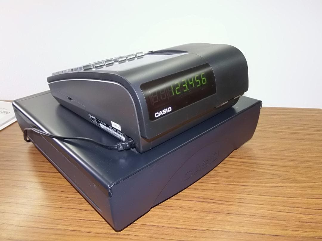美品人気の黒211設定無料カシオ　TE-340　NL-300インボイスレジスター