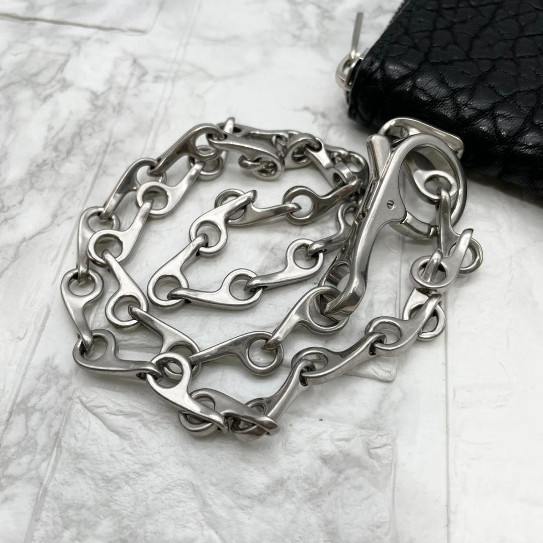 未使用級✨ Burberry バーバリー　財布 チェーン　ケース　ブラック