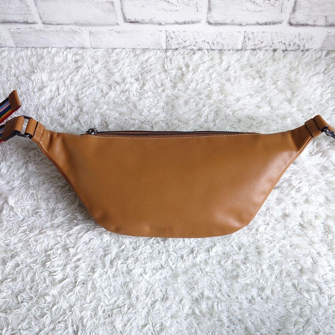 美品 コーチ ワーレン ベルトバッグ シグネチャー PVC パッチ クロスボディ