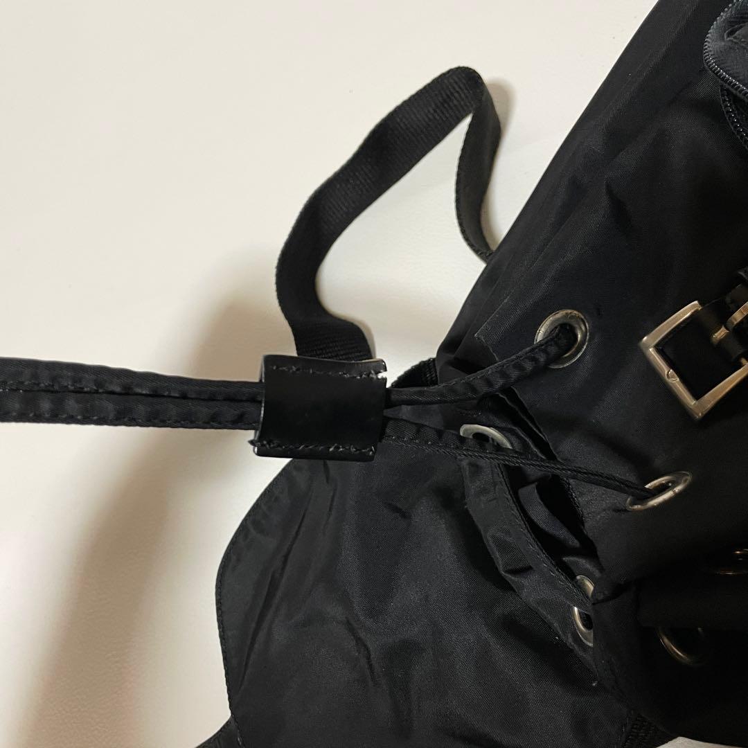 【美品】PRADA プラダ　リュック　バックパック　ナイロン　ブラック　黒