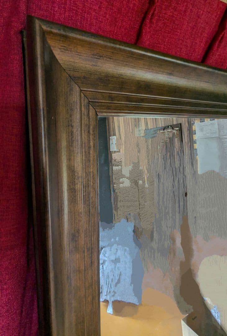 ビンテージ調 大型スタイリングミラー 鏡 姿見