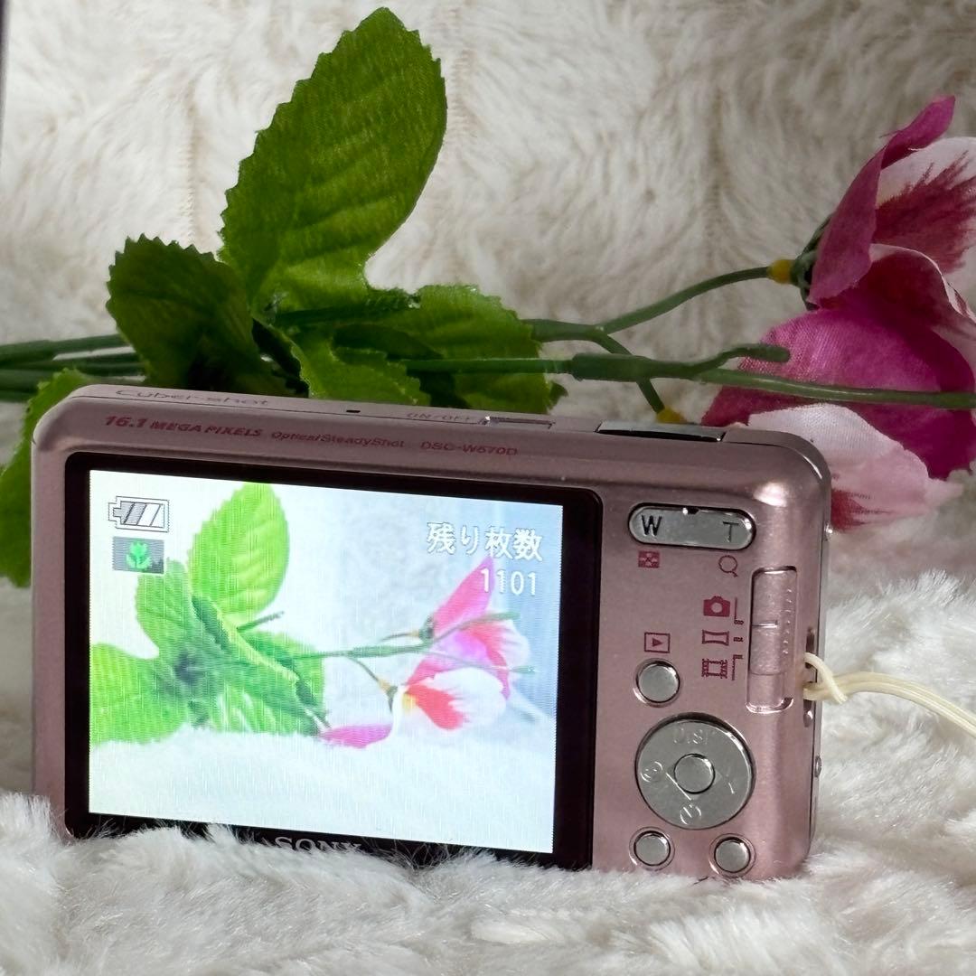 美品✨ 実写美⭕️ Sony Cyber-Shot DSC-W570D ピンク