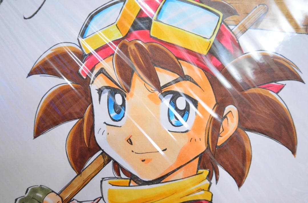 手書きイラスト（直筆）色紙 / 西川伸司 / YAT安心!宇宙旅行