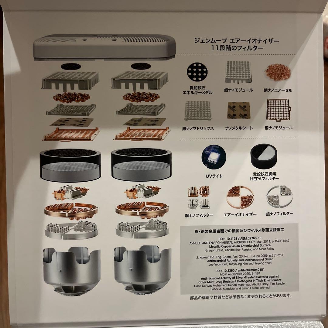 ジェンムーブ 空気清浄機 エアーイオナイザー　STL-AP2085 ジェンマ