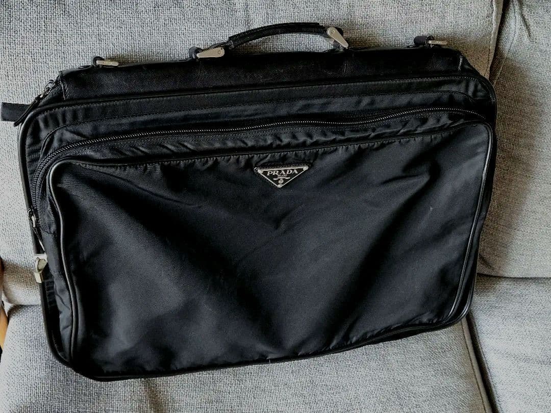 PRADA プラダ ガーメントバッグ ショルダーバッグ ブラック