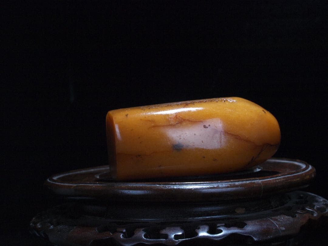 中国清時代の田黄石　印鑑　風景彫刻　激安骨董品 古美術 AK2434C11-2