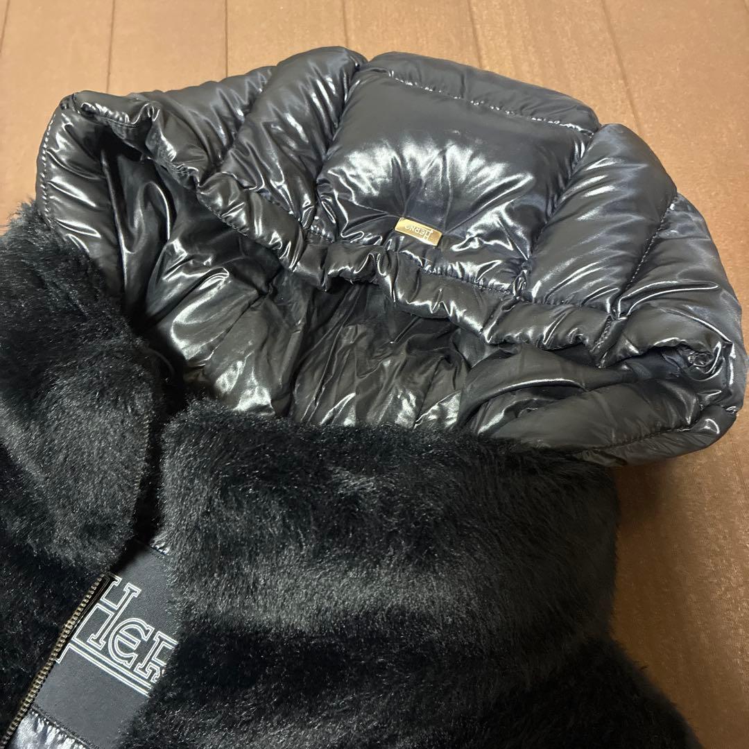 HERNO ブラック エコファーベスト　おしゃれ！梅田阪急店購入！完売　ブラック