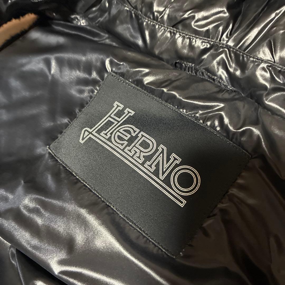 HERNO ブラック エコファーベスト　おしゃれ！梅田阪急店購入！完売　ブラック