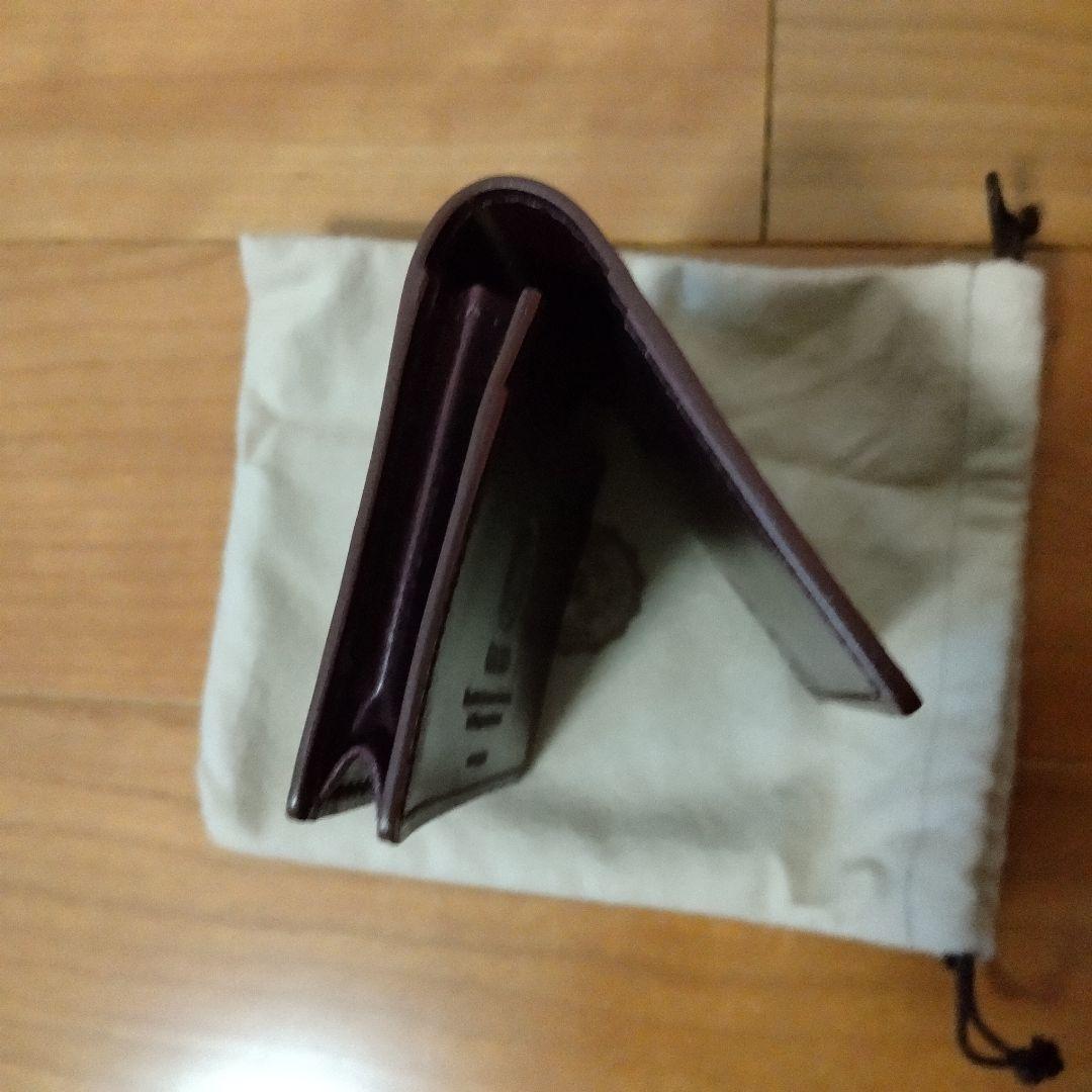 GANZO シェルコードバン　名刺入れ　バーガンディ