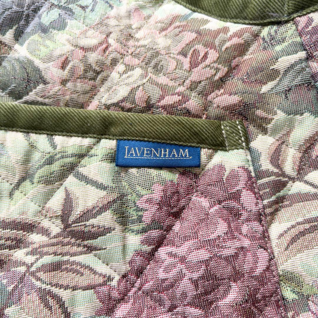 【極美品】　ラベンハム　ジャガード　ベスト　キルティング　英製　大きいサイズ