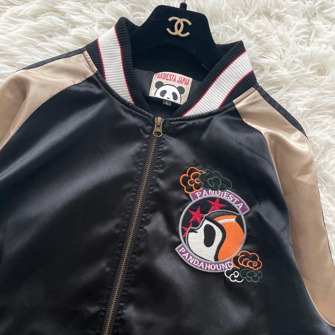 PANDIESTA JAPAN 刺繍　パンダ　スカジャン　ライダース