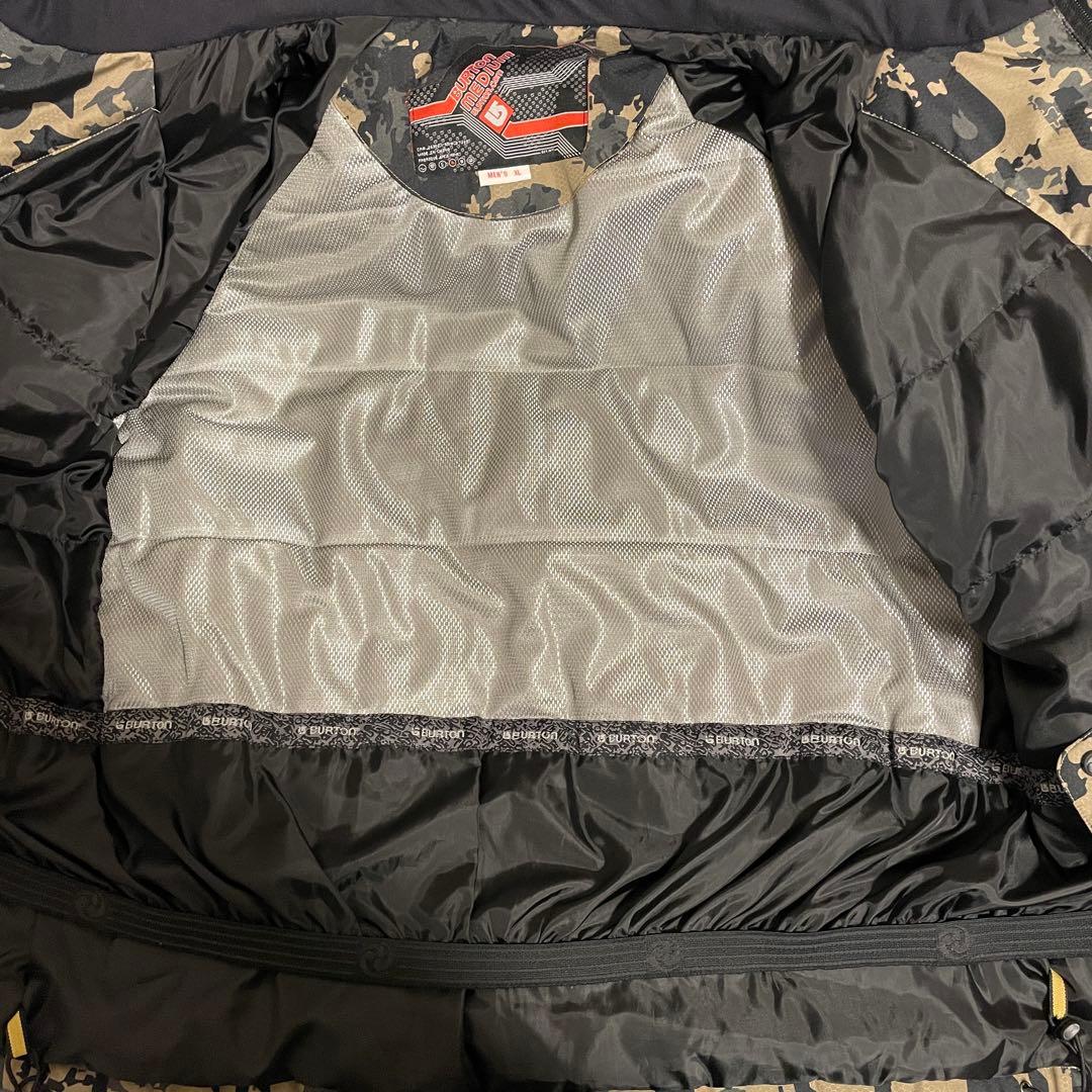 Burtonバートンスキーウェアスノーボードジャケットパーカーカモ総柄黒ブラック