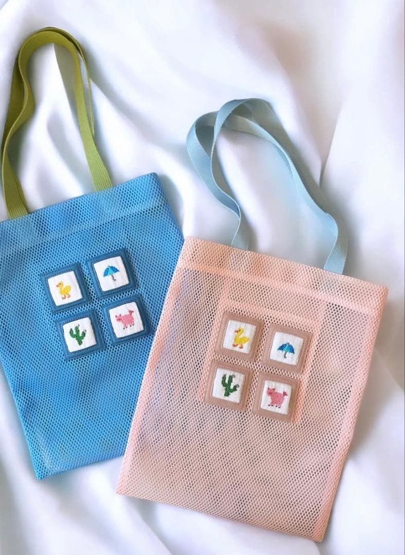 モジョカマー【Mojocamar】 メッシュバッグ　ピンク