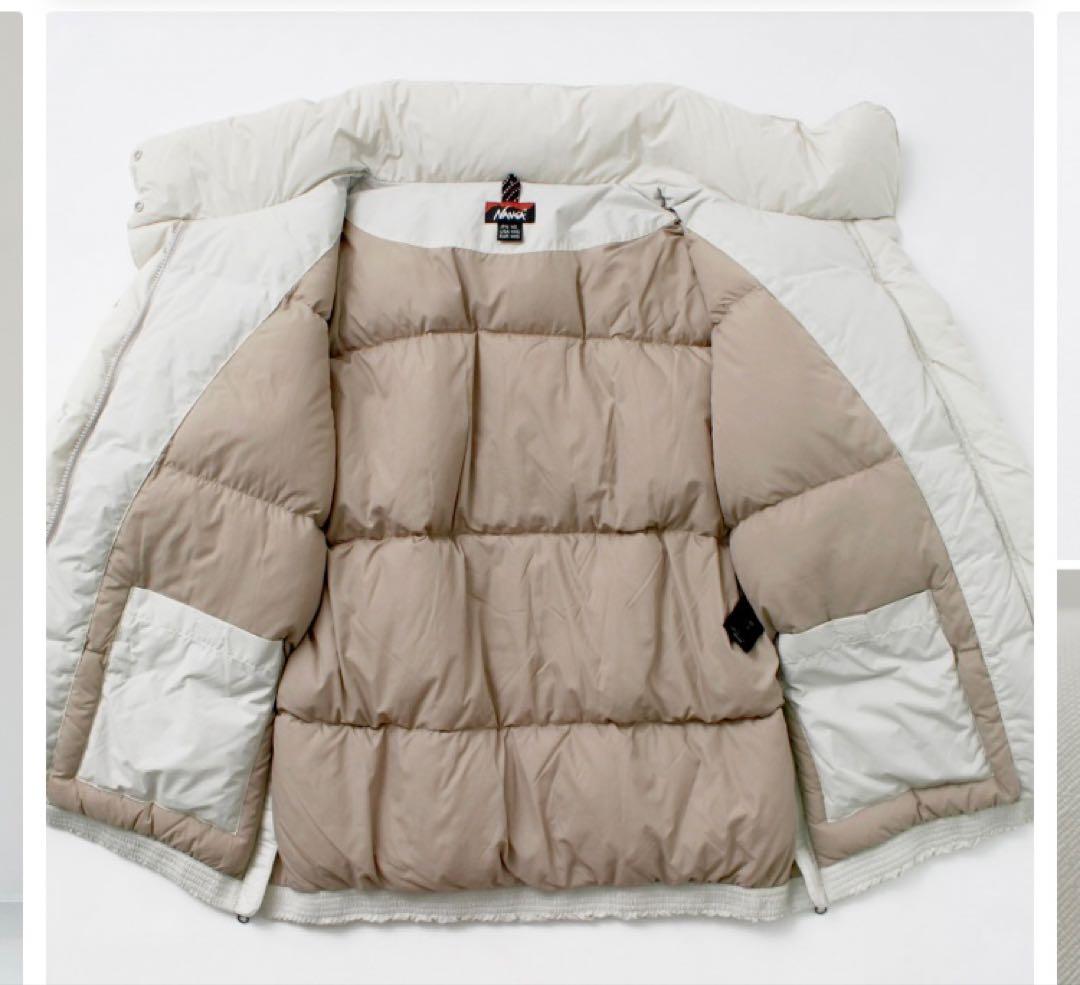 みぃ　NANGAナンガ　スタンドカラーダウンジャケット　WS ホワイト