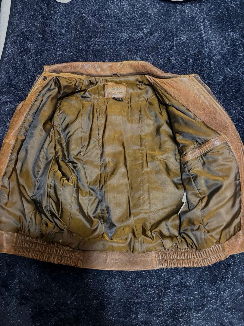 80s A-2フライトジャケット 短丈 本革 レザージャケット M 美品 極希少