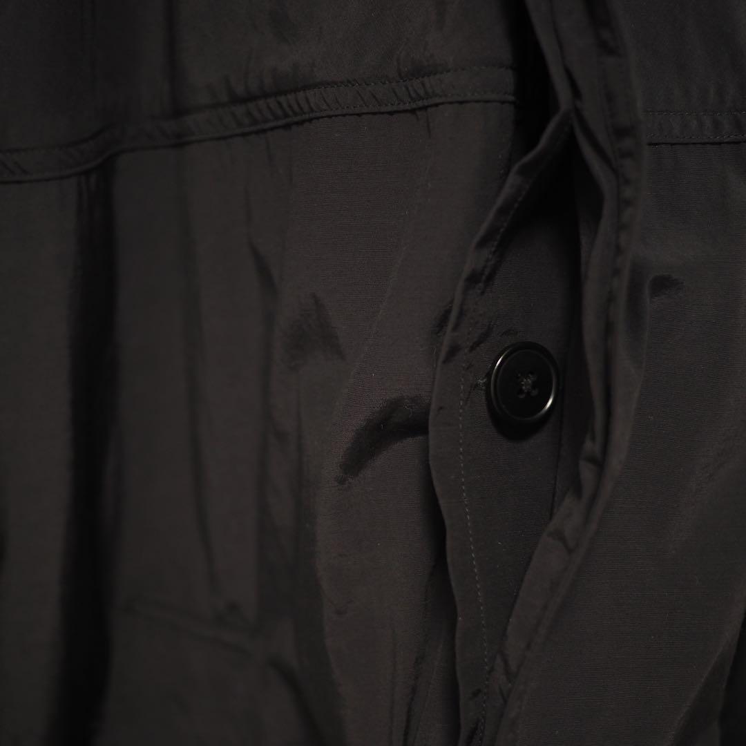 ジャケット・アウター YAECA CONTEMPO 21SS Hood Rain Coat-Bk/S