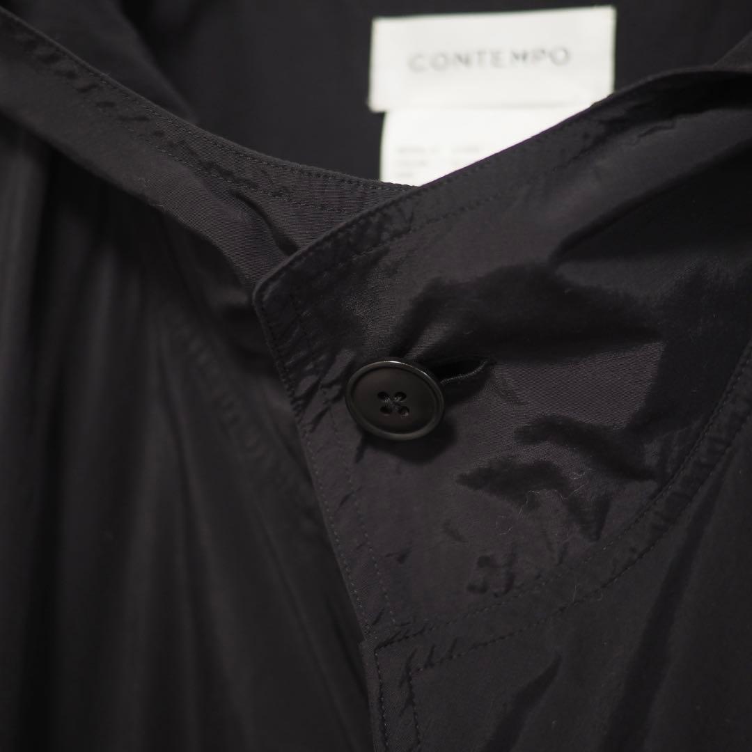 ジャケット・アウター YAECA CONTEMPO 21SS Hood Rain Coat-Bk/S