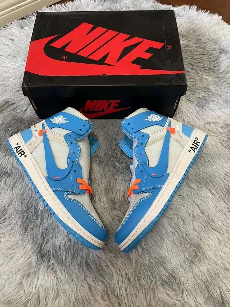 Off-White × Nike Air Jordan 1 UNC