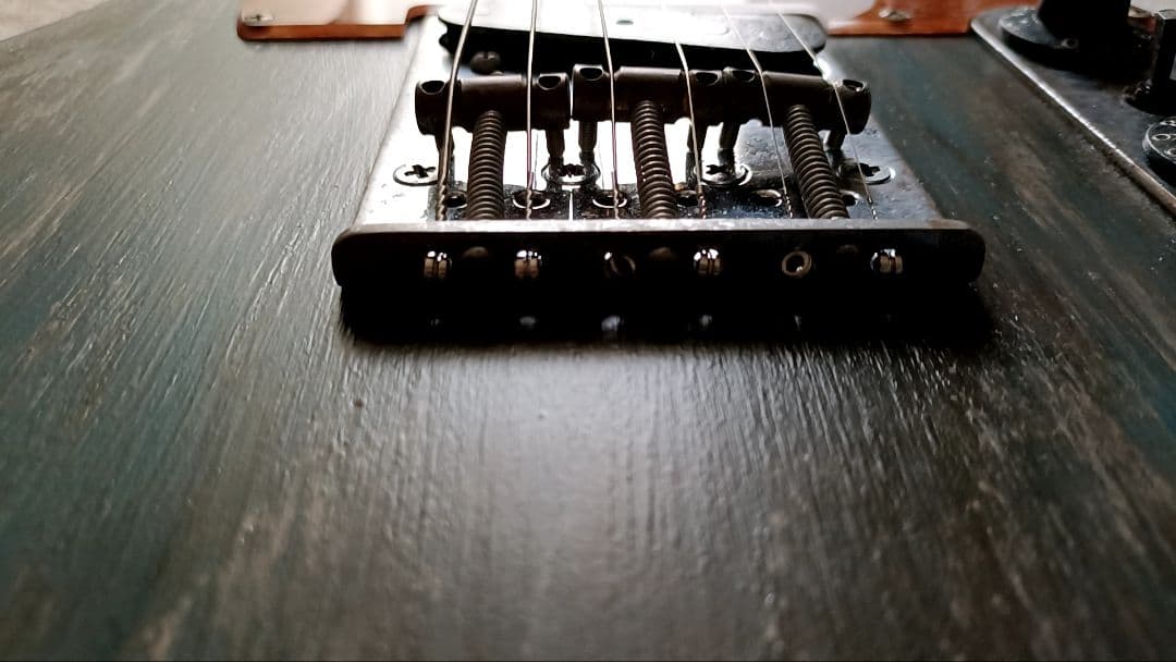 自作 テレキャスター Dust Blue 木製PG コンポーネント レリック