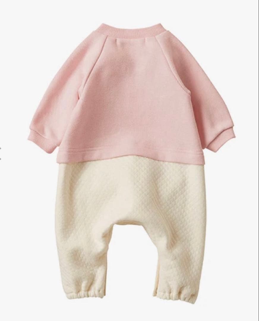 familiar カバーオール (秋冬) ピンク