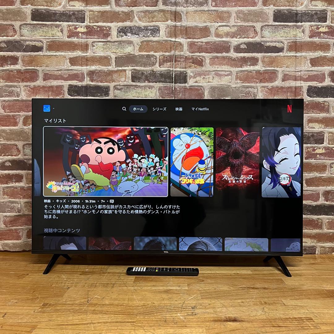 TCL 43V型 4K液晶テレビ Google TV 43P635 2022年製