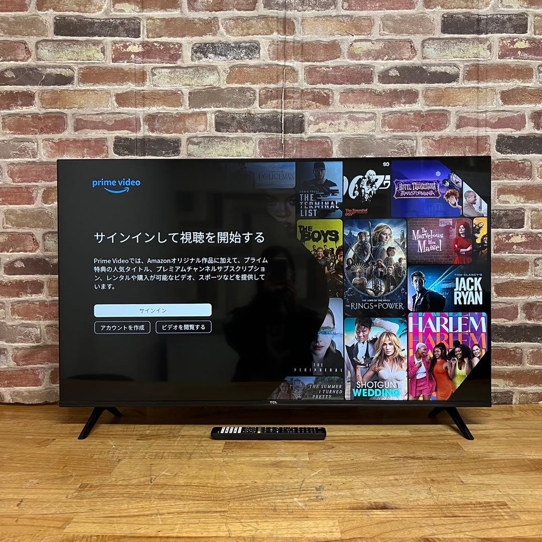 TCL 43V型 4K液晶テレビ Google TV 43P635 2022年製