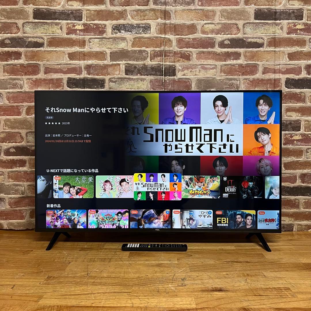 TCL 43V型 4K液晶テレビ Google TV 43P635 2022年製