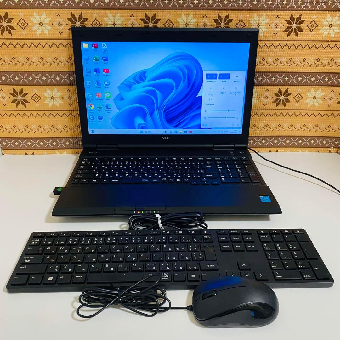 Y98 NECノートパソコンi5高速SSDサクサクWindows11オフィス付き