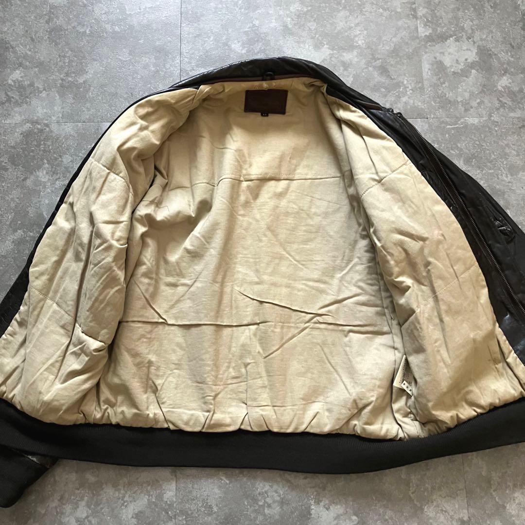80s90s vintage A-2 flight leather JKT 牛革
