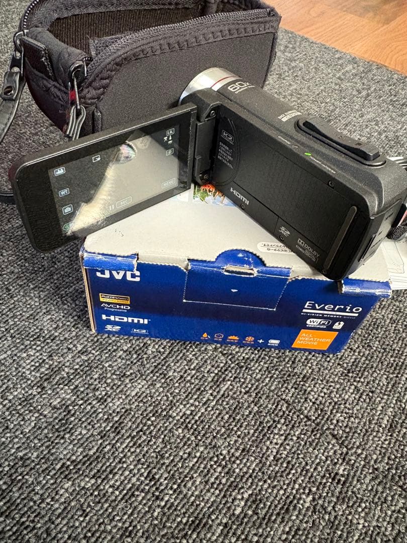 JVC Everio エブリオ GZ-RX500-B 防水ビデオカメラ64GB