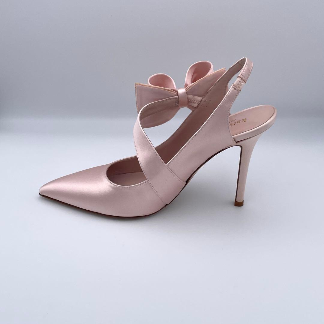 ケイトスペード♡kate spade【23.5】サテン/リボン✨パーティー✨姫系