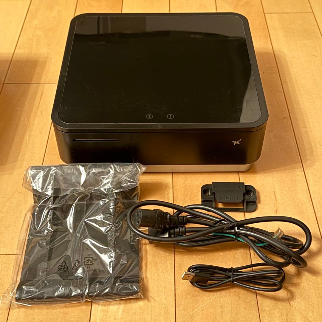 サーマルプリンター付きドロアー POP10BLK JP ■エアレジ対応