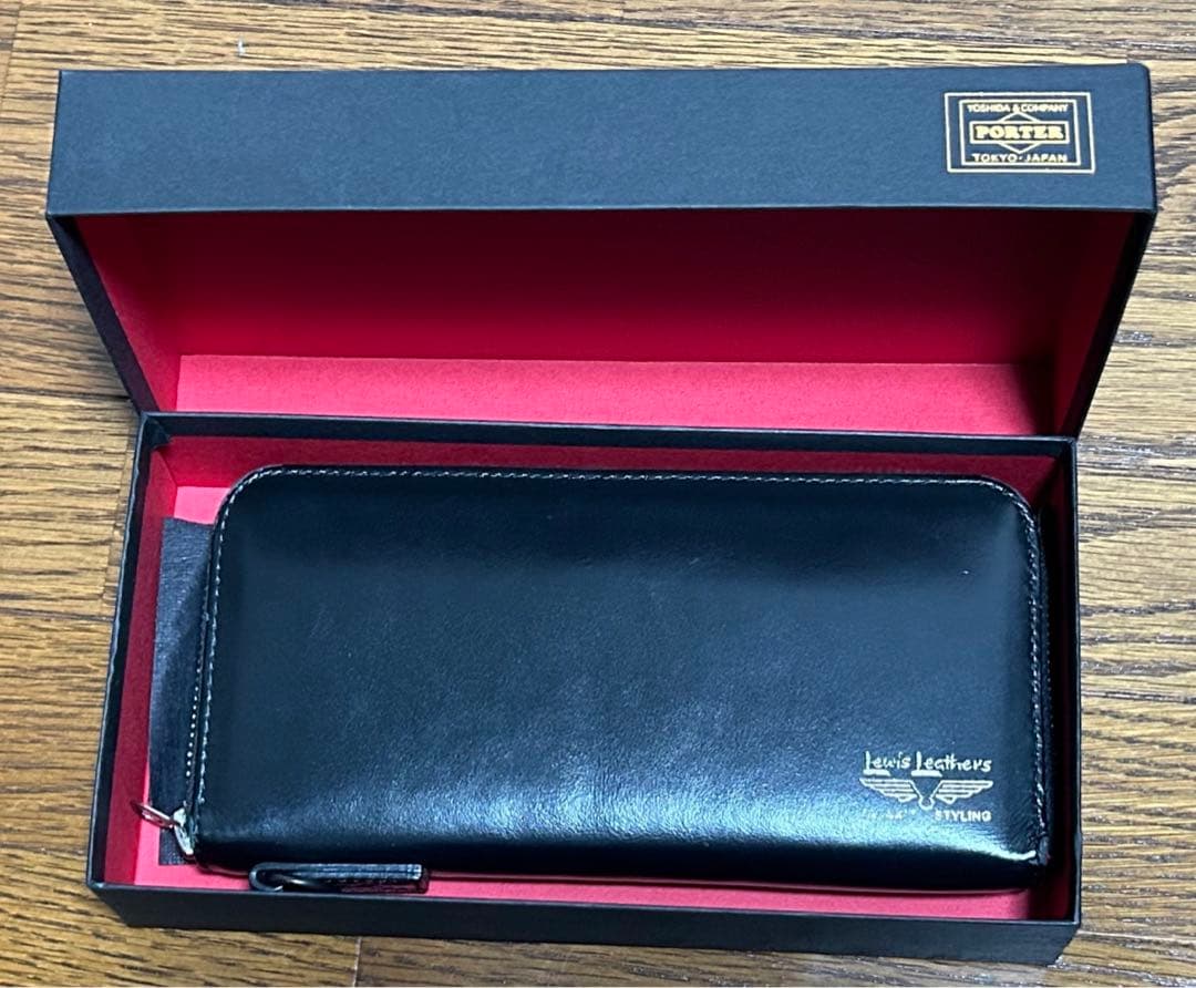 Lewis Leathers PORTER 長財布 レザー　ブラック
