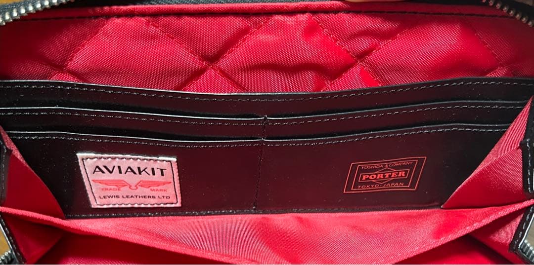 Lewis Leathers PORTER 長財布 レザー　ブラック